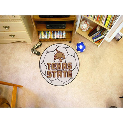 Texas State Bobcats NCAA Soccer Ball Round Floor Mat (29)