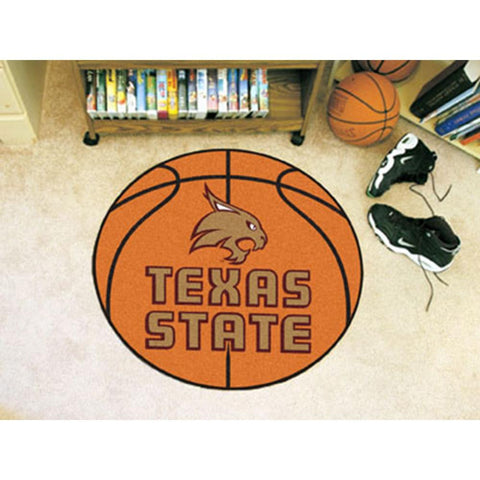 Texas State Bobcats NCAA Basketball Round Floor Mat (29)