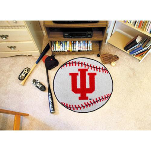 Indiana Hoosiers NCAA Baseball Round Floor Mat (29)