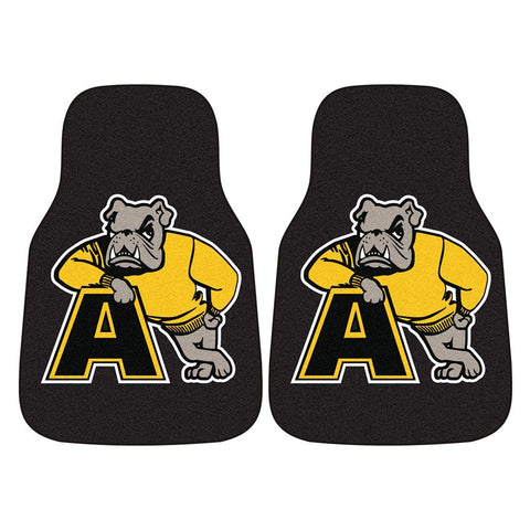 Adrian Bulldogs NCAA 2-Piece Printed Carpet Car Mats (18x27)