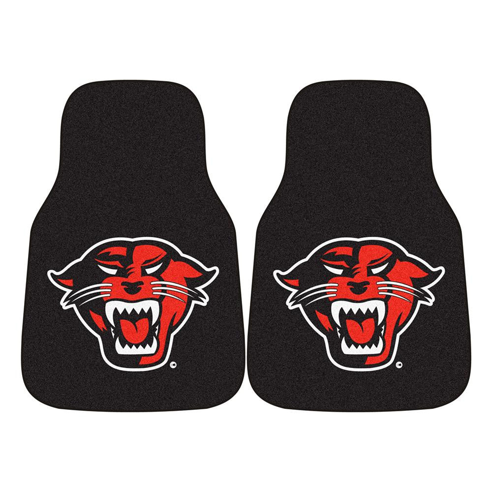 Davenport Panthers NCAA 2-Piece Printed Carpet Car Mats (18x27)