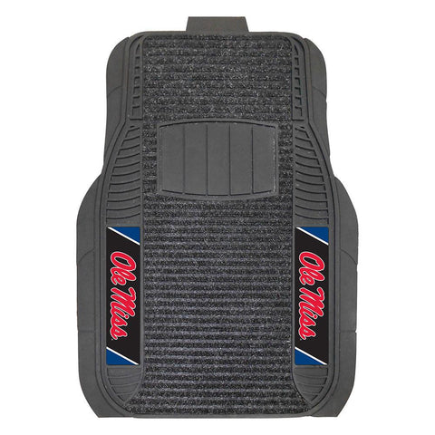 Mississippi Rebels NCAA Deluxe 2-Piece Vinyl Car Mats (20x27)