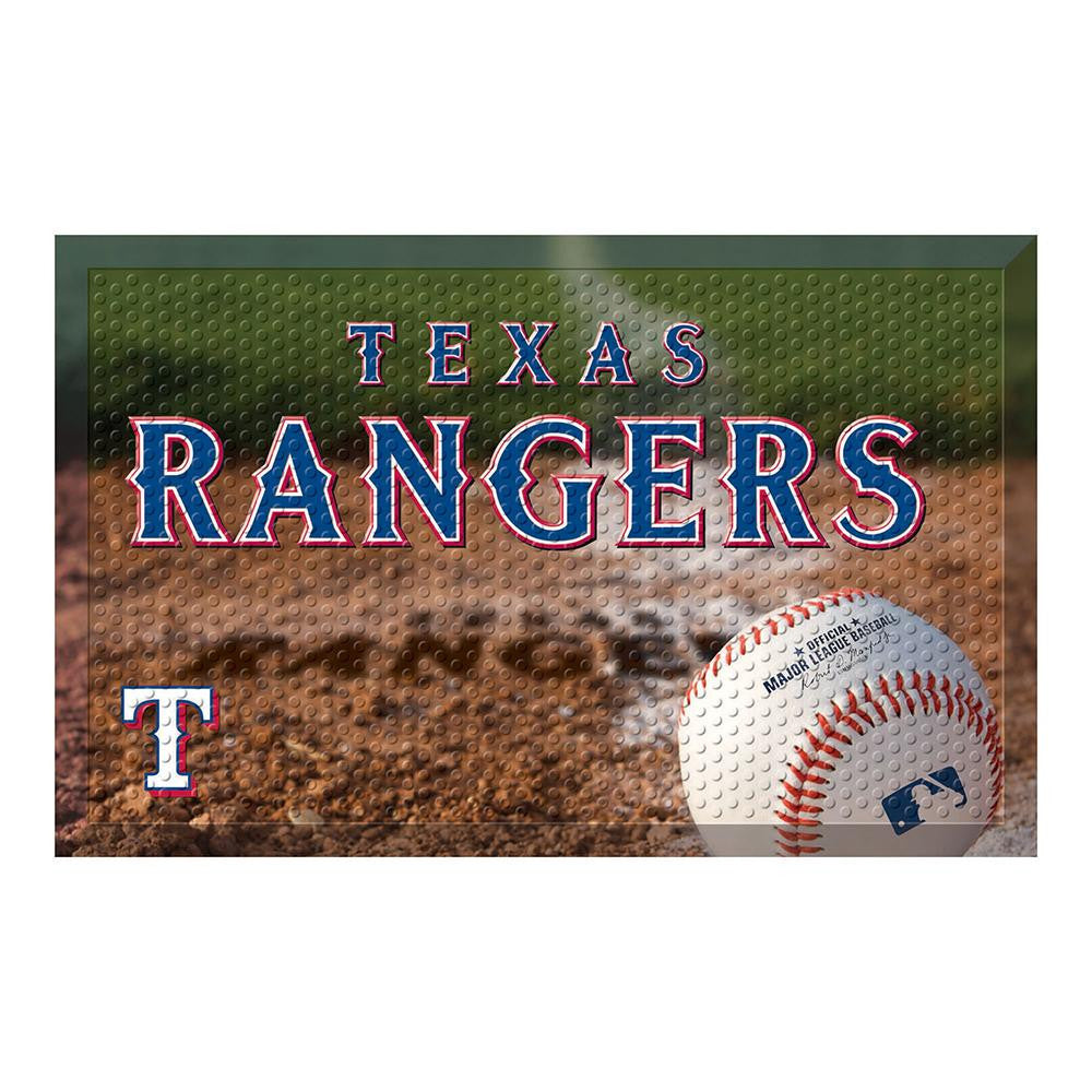 Texas Rangers MLB Scraper Doormat (19x30)