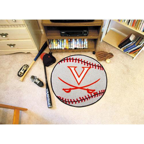 Virginia Cavaliers NCAA Baseball Round Floor Mat (29)