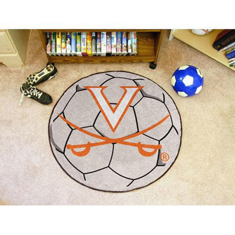 Virginia Cavaliers NCAA Soccer Ball Round Floor Mat (29)