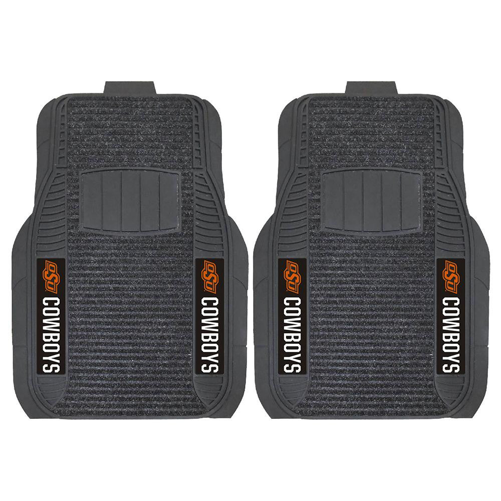 Oklahoma State Cowboys NCAA Deluxe 2-Piece Vinyl Car Mats