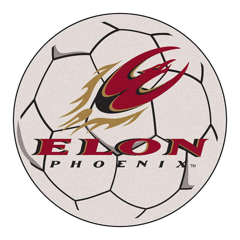 Elon Phoenix NCAA Soccer Ball Round Floor Mat (29)