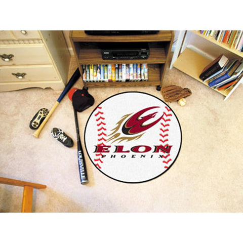 Elon Phoenix NCAA Baseball Round Floor Mat (29)