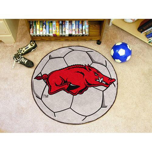 Arkansas Razorbacks NCAA Soccer Ball Round Floor Mat (29)