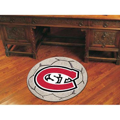 Saint Cloud State Huskies NCAA Soccer Ball Round Floor Mat (29)