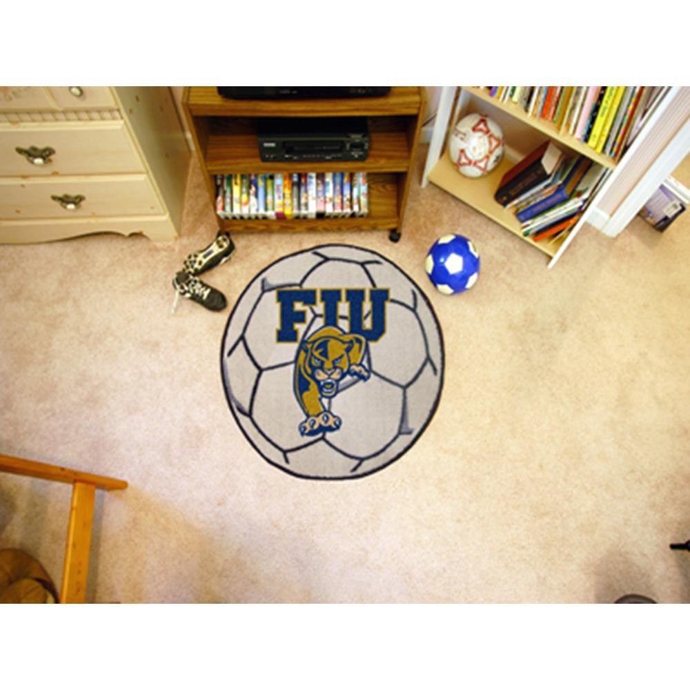 Florida International Golden Panthers NCAA Soccer Ball Round Floor Mat (29)