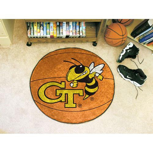 Georgia Tech Yellowjackets NCAA Basketball Round Floor Mat (29)