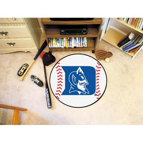 Duke Blue Devils NCAA Baseball Round Floor Mat (29)