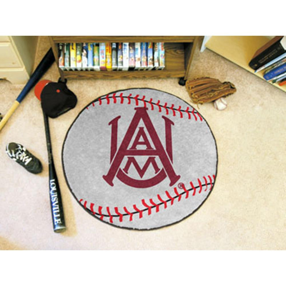 Alabama A&M Bulldogs NCAA Baseball Round Floor Mat (29)