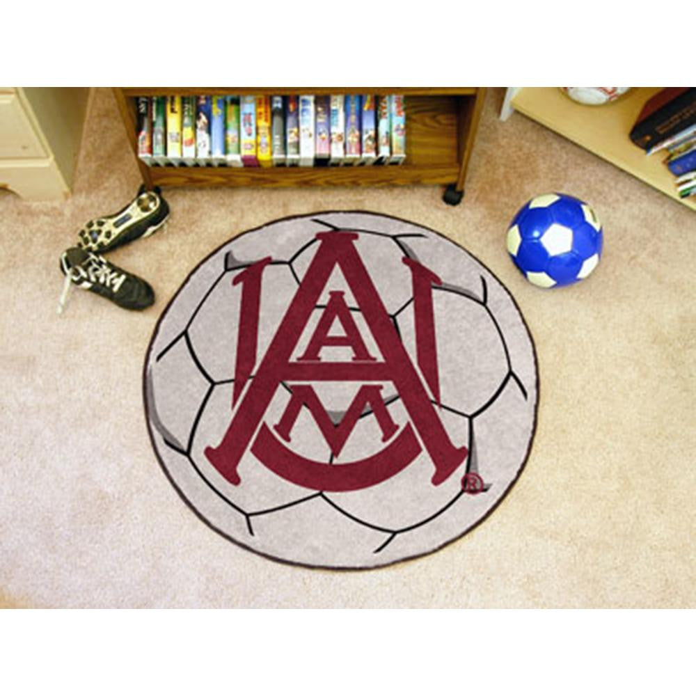 Alabama A&M Bulldogs NCAA Soccer Ball Round Floor Mat (29)