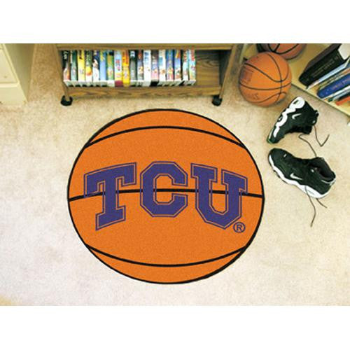 Texas Christian Horned Frogs NCAA Basketball Round Floor Mat (29)