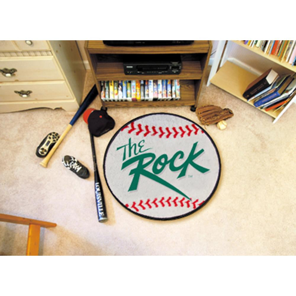 Slippery Rock NCAA Baseball Round Floor Mat (29)