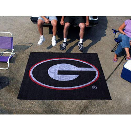 Georgia Bulldogs NCAA Tailgater Floor Mat (5'x6') G Logo on Black