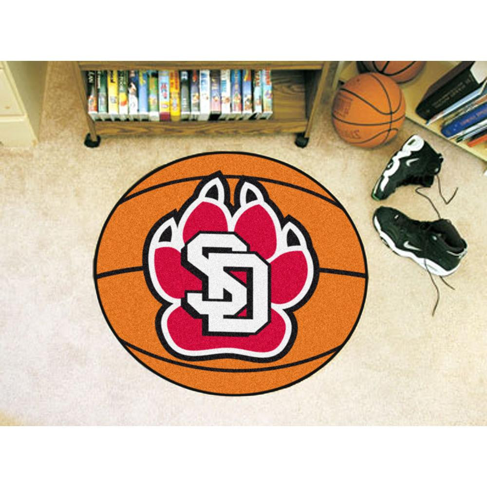 South Dakota Coyotes NCAA Basketball Round Floor Mat (29)