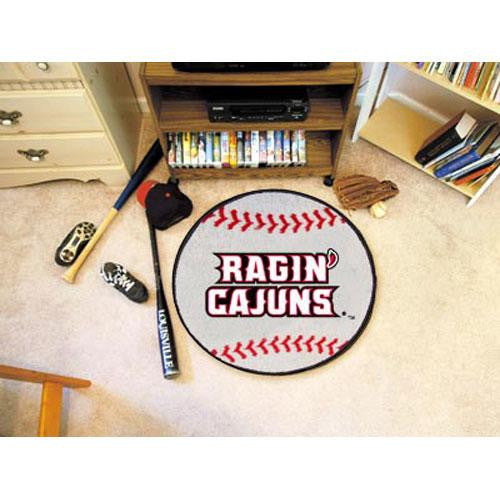 Louisiana Lafayette Ragin Cajuns NCAA Baseball Round Floor Mat (29)