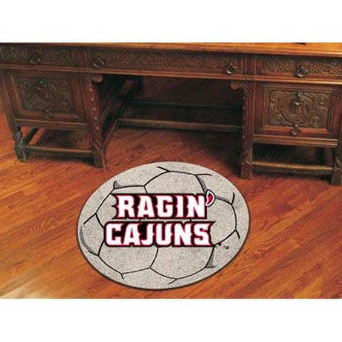 Louisiana Lafayette Ragin Cajuns NCAA Soccer Ball Round Floor Mat (29)