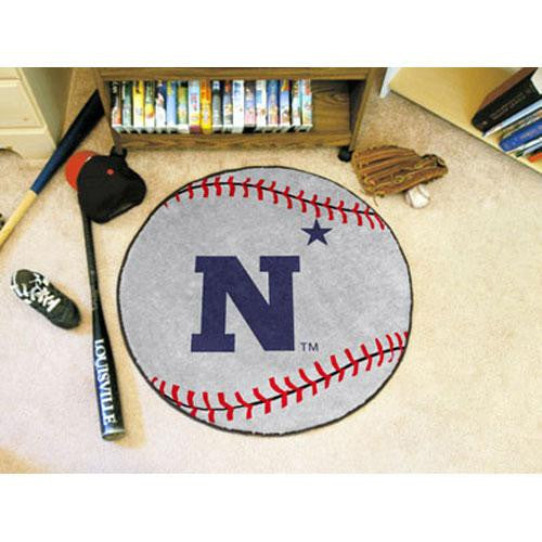 Navy Midshipmen NCAA Baseball Round Floor Mat (29)