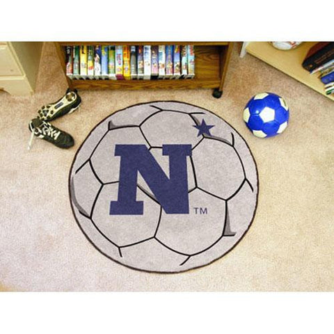 Navy Midshipmen NCAA Soccer Ball Round Floor Mat (29)