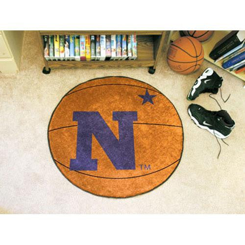 Navy Midshipmen NCAA Basketball Round Floor Mat (29)