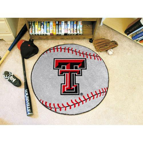 Texas Tech Red Raiders NCAA Baseball Round Floor Mat (29)