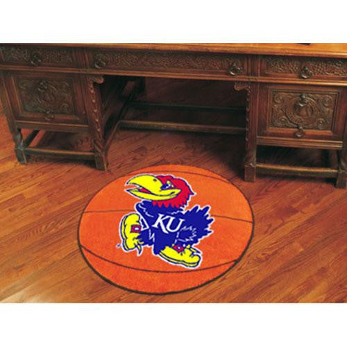 Kansas Jayhawks NCAA Basketball Round Floor Mat (29)