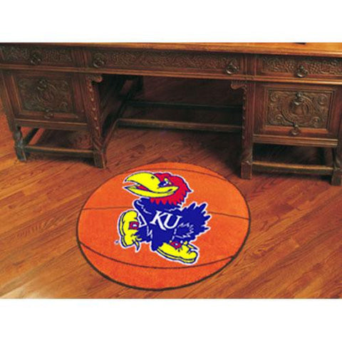 Kansas Jayhawks NCAA Basketball Round Floor Mat (29)