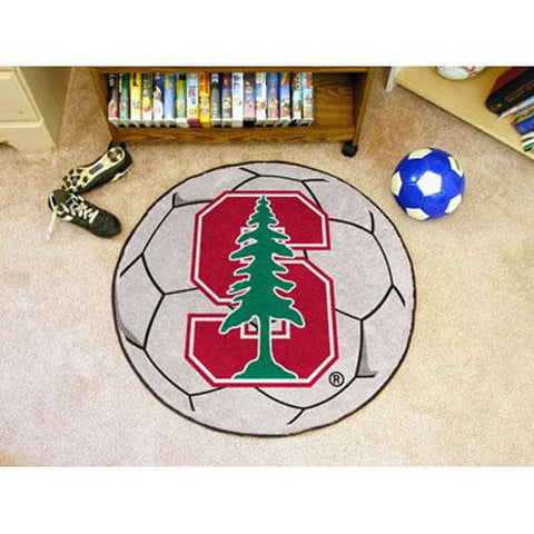 Stanford Cardinal NCAA Soccer Ball Round Floor Mat (29)