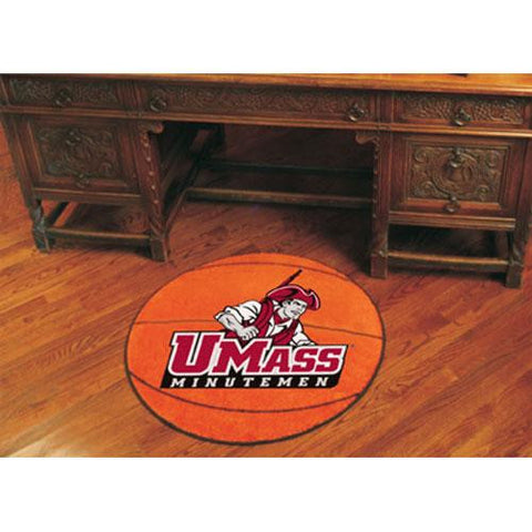 Massachusetts Minutemen NCAA Basketball Round Floor Mat (29)