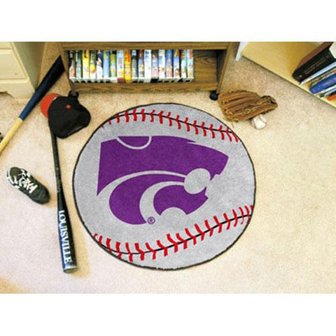 Kansas State Wildcats NCAA Baseball Round Floor Mat (29)