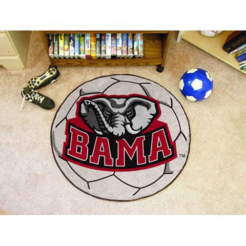 Alabama Crimson Tide NCAA Soccer Ball Round Floor Mat (29)