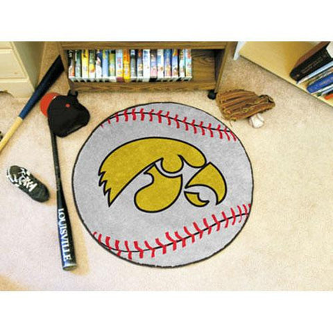 Iowa Hawkeyes NCAA Baseball Round Floor Mat (29)