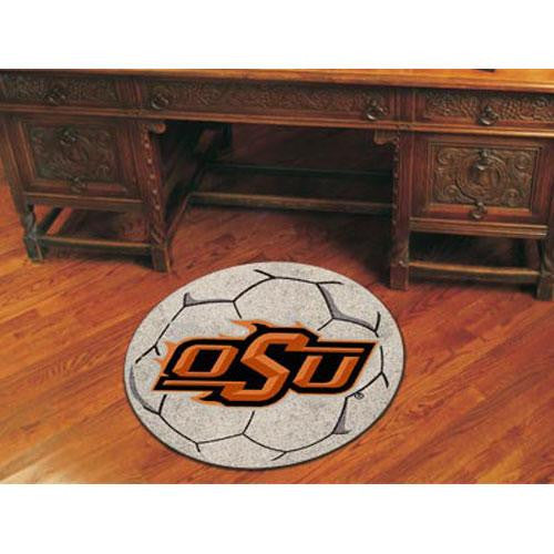 Oklahoma State Cowboys NCAA Soccer Ball Round Floor Mat (29)