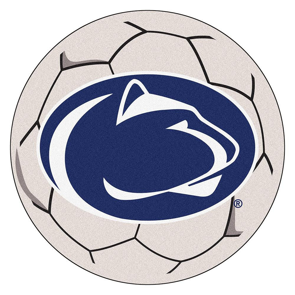 Penn State Nittany Lions NCAA Soccer Ball Round Floor Mat (29)