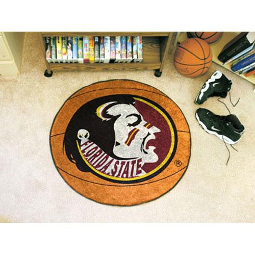 Florida State Seminoles NCAA Basketball Round Floor Mat (29) Seminole Logo