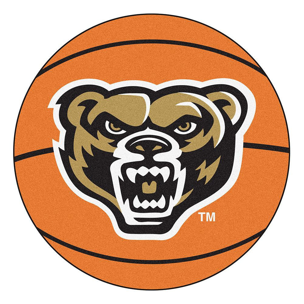 Oakland Golden Grizzles NCAA Basketball Round Floor Mat (29)