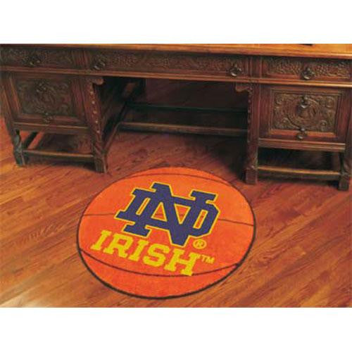 Notre Dame Fighting Irish NCAA Basketball Round Floor Mat (29) ND Logo