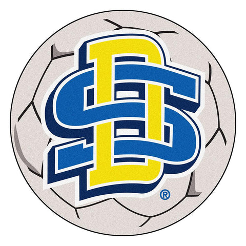 South Dakota State Jackrabbits NCAA Soccer Ball Round Floor Mat (29)