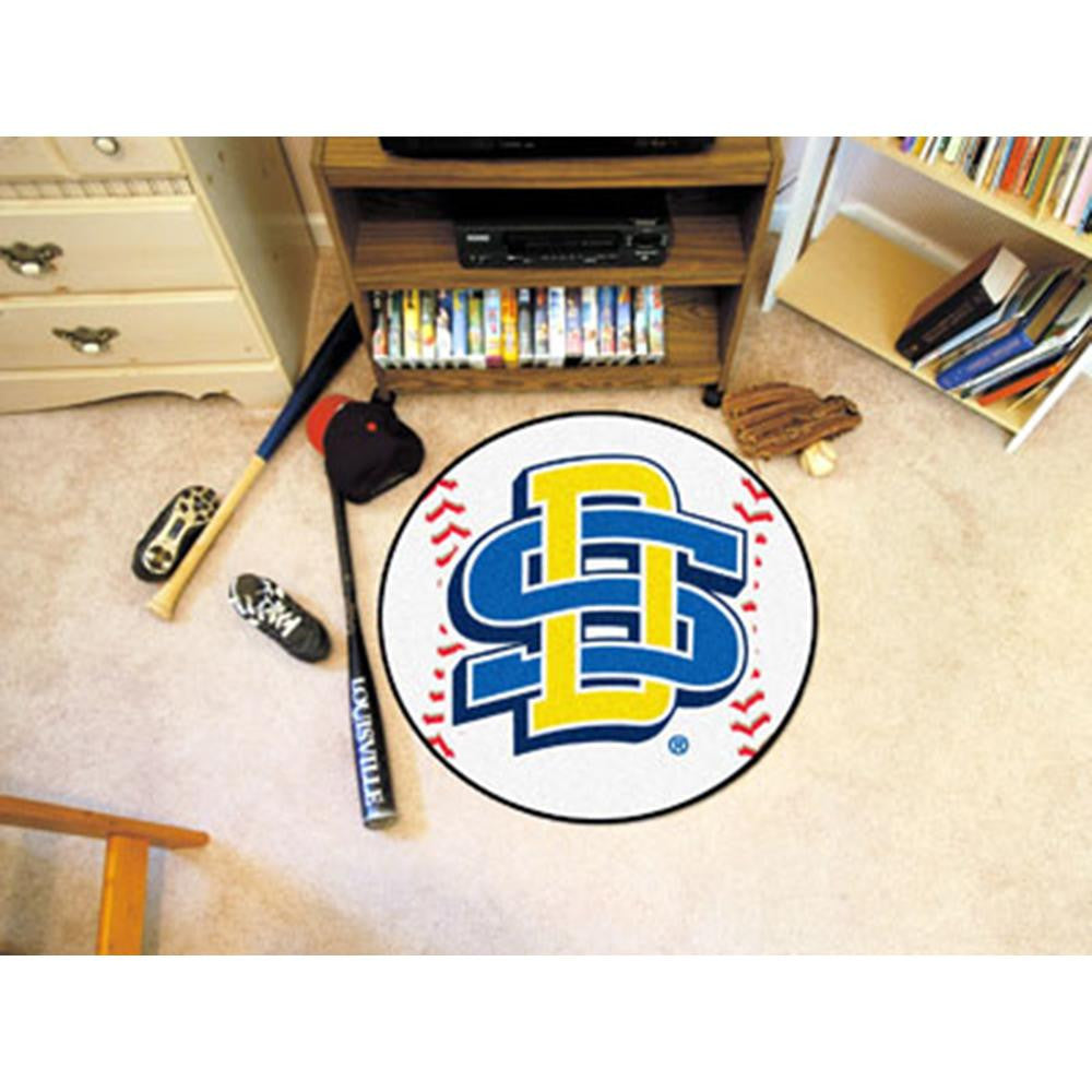 South Dakota State Jackrabbits NCAA Baseball Round Floor Mat (29)