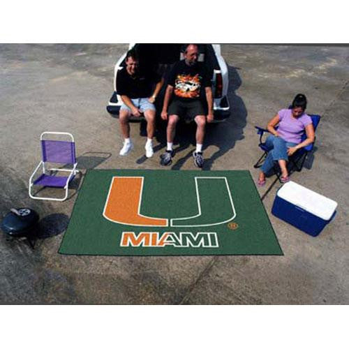 Miami Hurricanes NCAA Ulti-Mat Floor Mat (5x8') U Logo