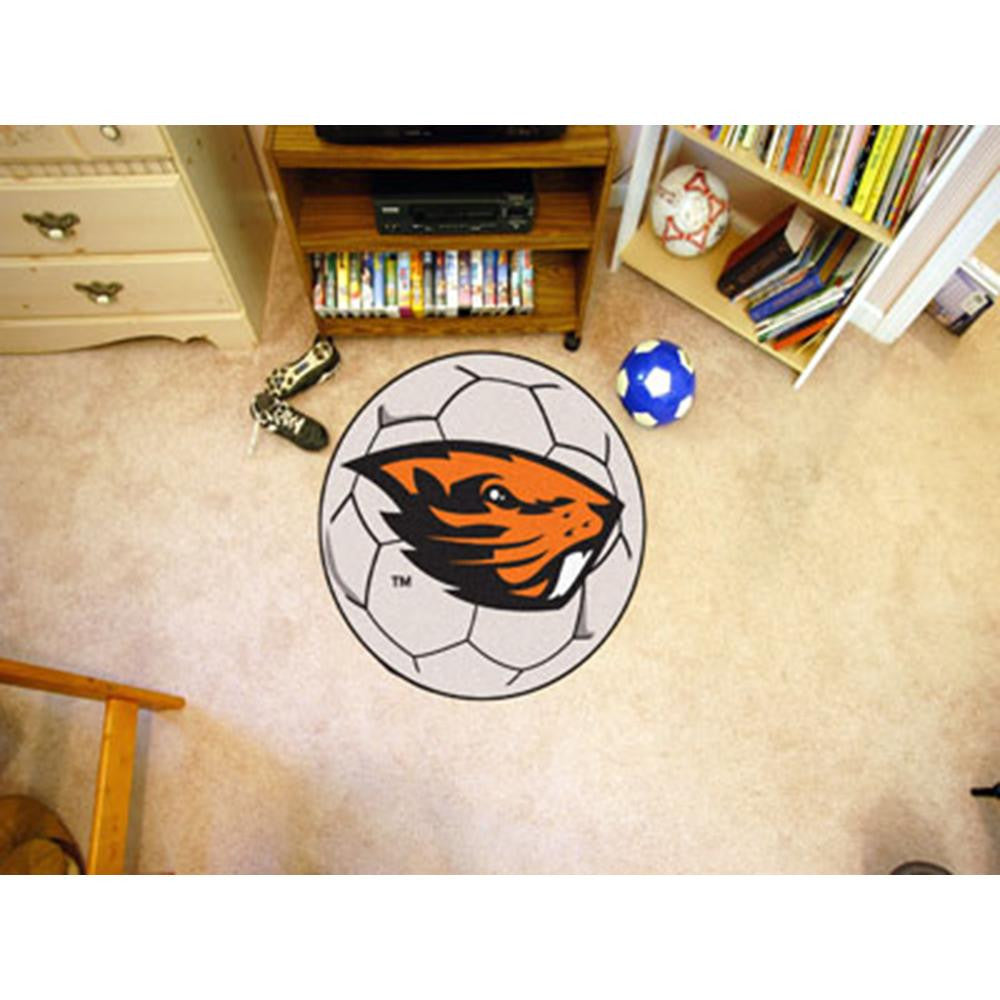 Oregon State Beavers NCAA Soccer Ball Round Floor Mat (29)