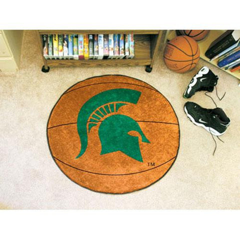 Michigan State Spartans NCAA Basketball Round Floor Mat (29)