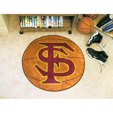 Florida State Seminoles NCAA Basketball Round Floor Mat (29) FS Logo