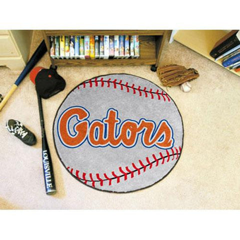 Florida Gators NCAA Baseball Round Floor Mat (29) Gator Script