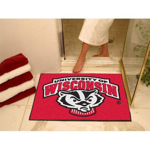 Wisconsin Badgers NCAA All-Star Floor Mat (34x45) Badger Logo