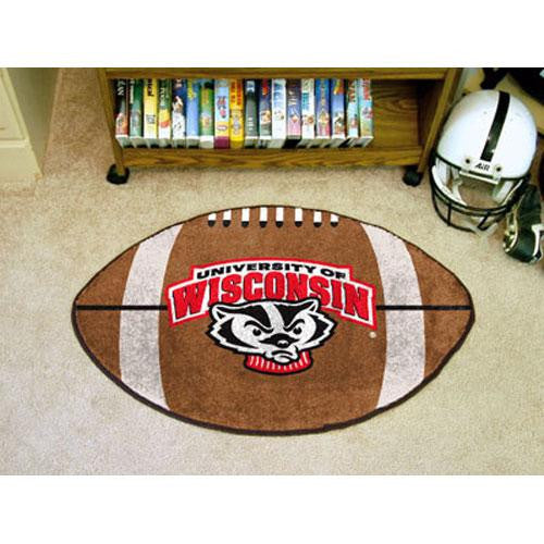 Wisconsin Badgers NCAA Football Floor Mat (22x35) Badger Logo